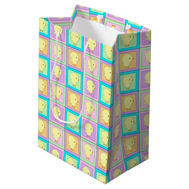 Baby Block Chicks-Gift Bag M (Back Angled)