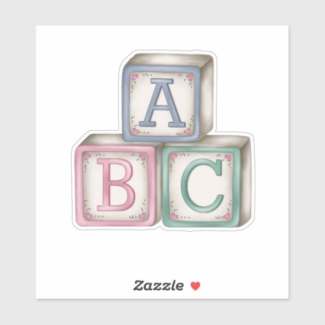 Baby Blocks Sticker (Sheet)
