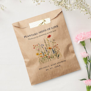 Baby bloom Baby shower Seed Packet Favours Favour Bags