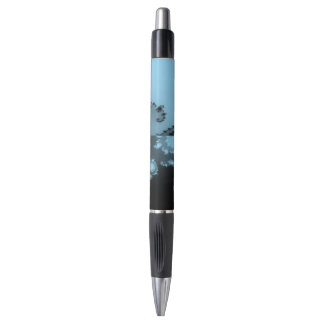 Baby Blue and Black Fractal Pen (minimum of 6)