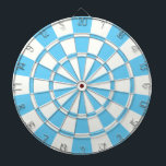 Baby Blue And White Dartboard<br><div class="desc">Baby Blue And White Dart Board</div>
