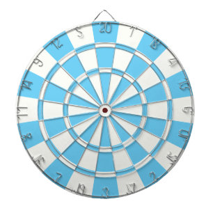 Baby Blue And White Dartboard