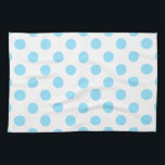 Baby blue and white polka dots tea towel<br><div class="desc">Baby blue and white polka dots</div>