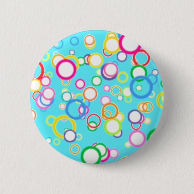 BABY BLUE BATH BUBBLES 6 CM ROUND BADGE (Front)