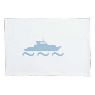 Baby Blue Boat Pillowcase