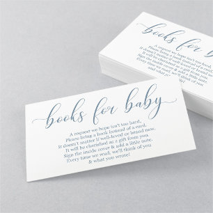 Baby Blue Book Request - Baby Shower Invitation
