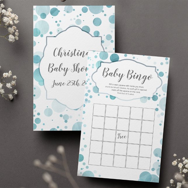 Baby Blue Boy Shower Bingo, Party Activity Game (Creator Uploaded)