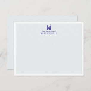 Baby Blue Castle Nursery Note Card