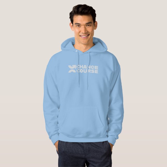 Baby Blue Change Course Hoodie (Front Full)