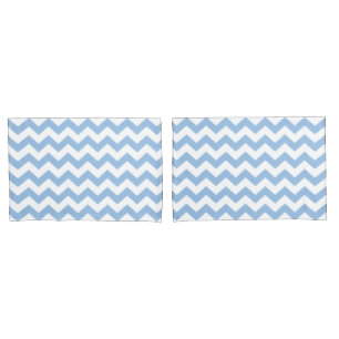 Baby blue Chevron Pillowcase