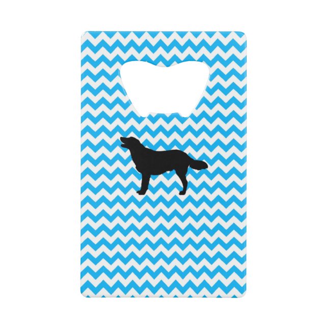 Baby Blue Chevron With Golden Retriever Silhouette (Front)