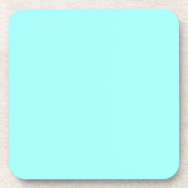 Baby Blue Colour Customised Designer Coaster (Front)
