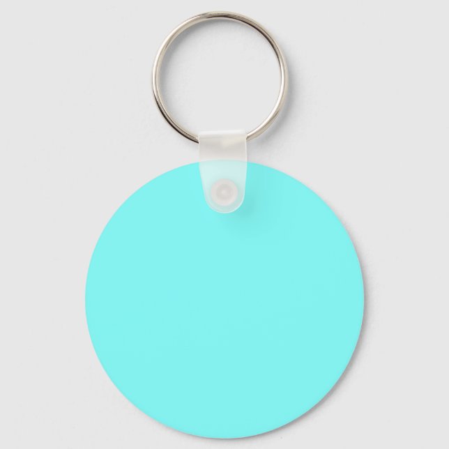 Baby Blue Colour Customised Designer Key Ring (Front)