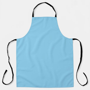 Baby Blue Colour Simple Monochrome Plain Baby Blue Apron