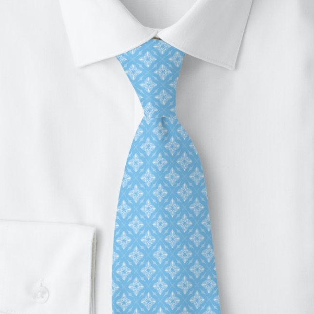 Baby Blue Diamond Starburst Tie (Creator Uploaded)