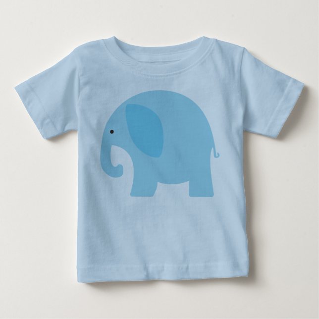 Baby Blue Elephant T-Shirt (Front)
