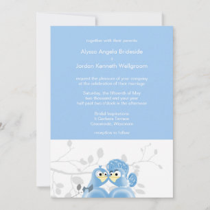 Baby Blue Eyes Elegant Spring Wedding DIY Invitati Invitation