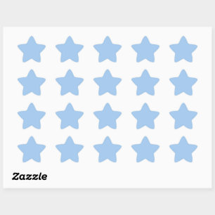 Baby blue eyes (solid color)  star sticker