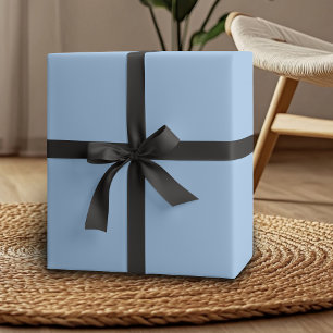 Baby Blue Eyes Solid Colour Classic Elegant Wrapping Paper