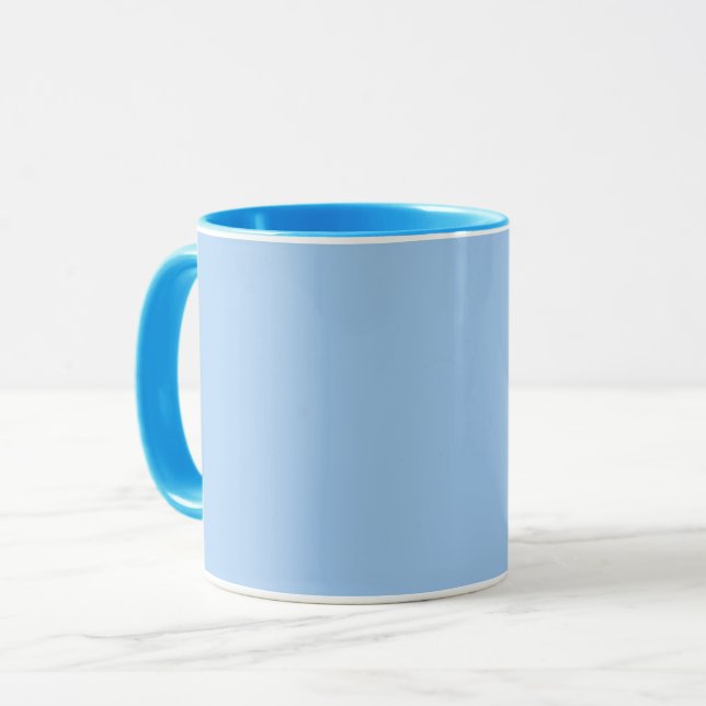 Baby blue eyes (solid colour) mug (Front Left)