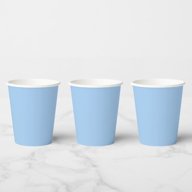 Baby blue eyes (solid colour)  paper cups (Multi)