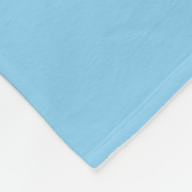 Baby Blue Fleece Blanket (Corner)