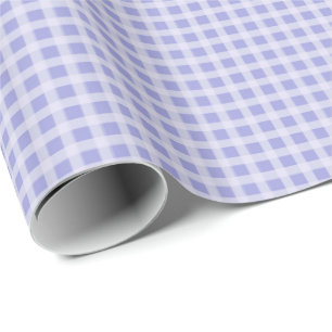 Baby Blue Gingham Wrapping Paper