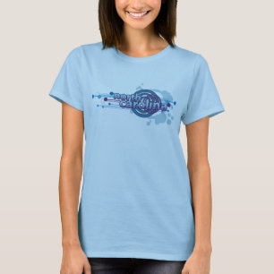 Baby Blue Graphic Circle North Carolina T-Shirt