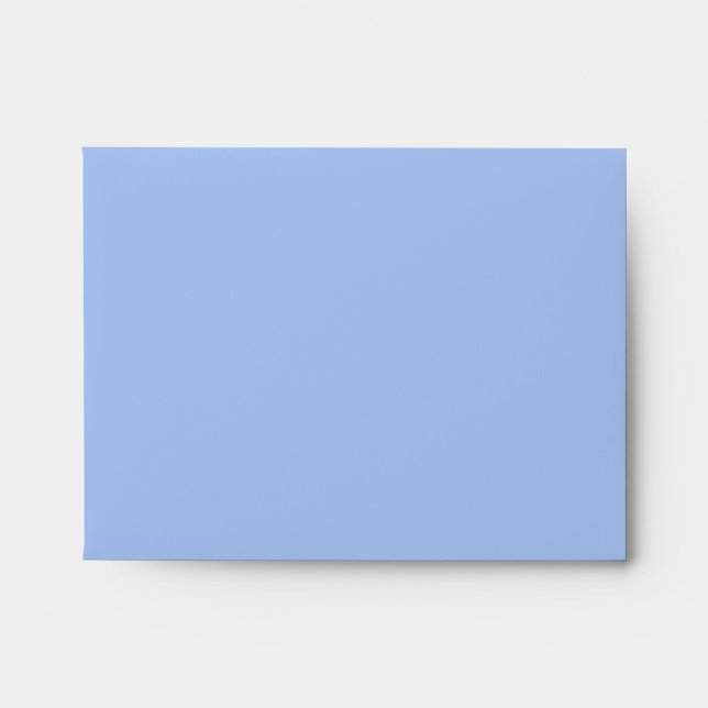 Baby Blue Grey Linen RSVP Envelopes (Front)