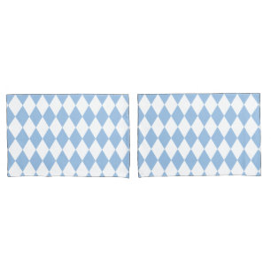 Baby Blue Harlequin Pillowcase