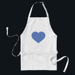 Baby blue heart standard apron<br><div class="desc">Custom baby blue heart apron. Click "Customise it!" to re-size/re-position baby blue heart,  change background colour,  and add personalised image or text. Choose font style,  size,  and colour.</div>