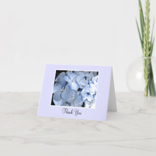 Baby Blue Hydrangea Thank You Card
