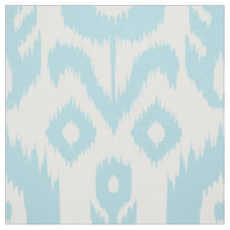 Baby Blue Ikat Pattern Fabric
