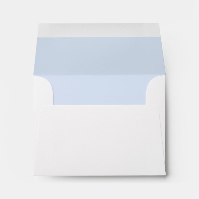 Baby Blue interior Return Address Envelope (Back (Bottom))