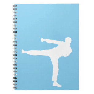 Baby Blue Karate Spiral Notebook