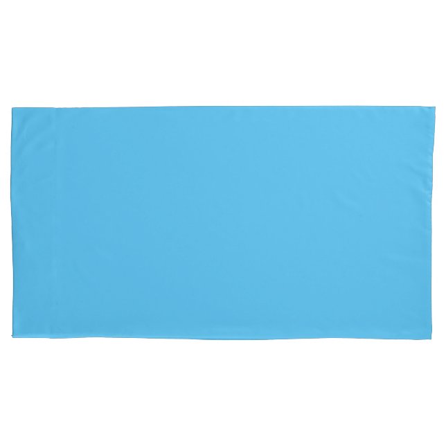 Baby Blue King Size Pillow Case Pair (Front-Left)