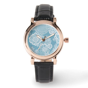 Baby Blue Lace AI art Watch