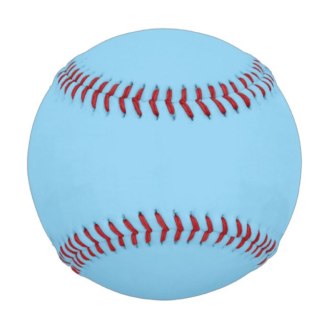 Baby Blue, Light Blue, solid, plain Blue,  Baseball (Front)