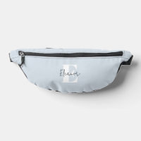 Baby Blue Modern Minimalist Monogrammed