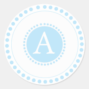 Baby Blue - Monogram Envelope seals