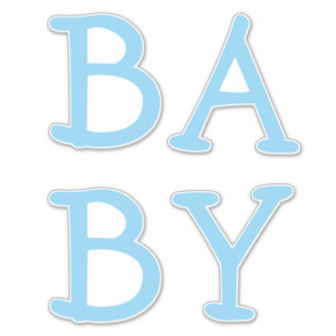 Baby Blue Nursery Custom-Cut Vinyl Sticker