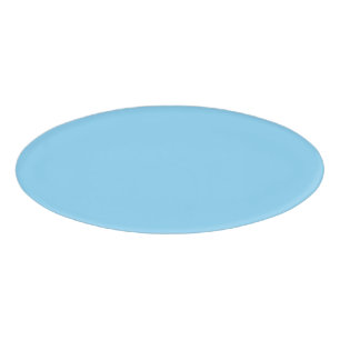 Baby Blue Oval Name Tag