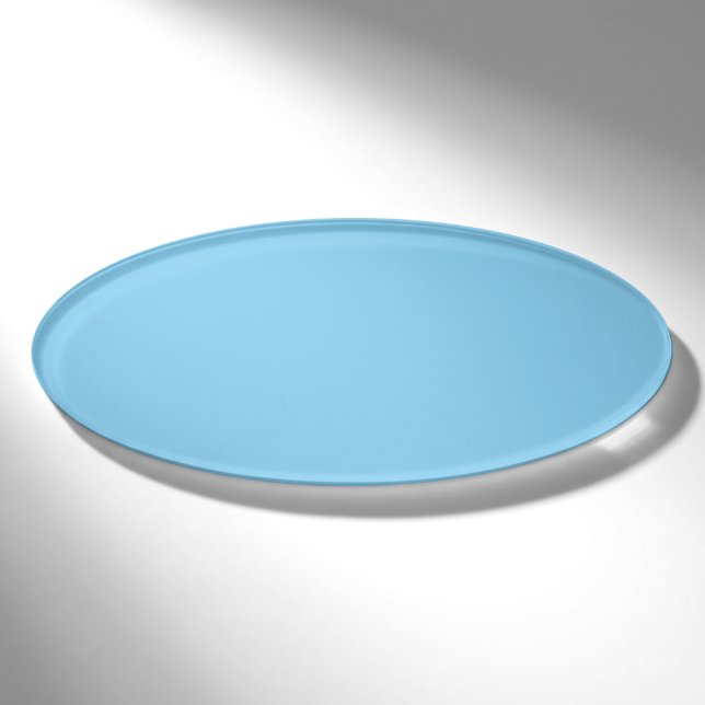 Baby Blue Oval Name Tag (Front)