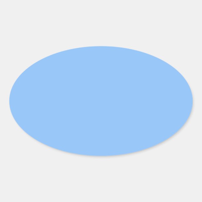 Baby Blue Oval Sticker (Front)
