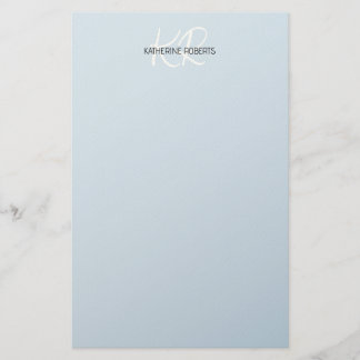 Baby Blue Personalised Stationery Paper
