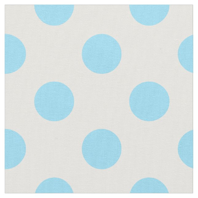 Baby blue polka dots fabric (Close Up)
