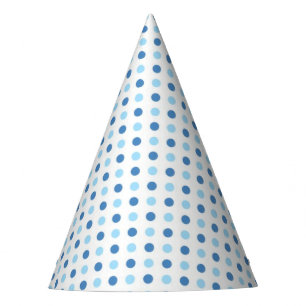 Baby Blue Polka Dots Party Hat