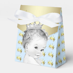 Baby Blue Prince Baby Shower Favour Box