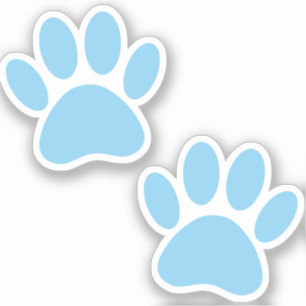 Baby Blue Puppy Paw Prints