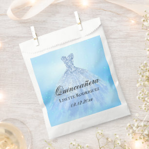 Baby Blue Quinceanera Favour Bags